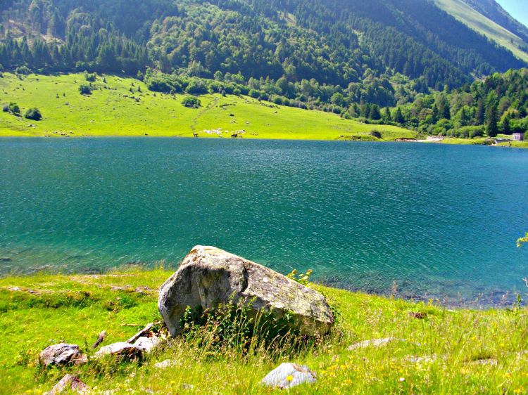 Fonds d'cran Nature Lacs - Etangs lac des pyrnnes (barrage du tech)