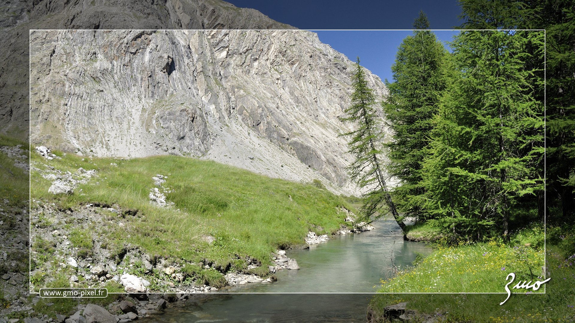 Fonds d'cran Nature Arbres - Forts Valle de la Haute Ubaye