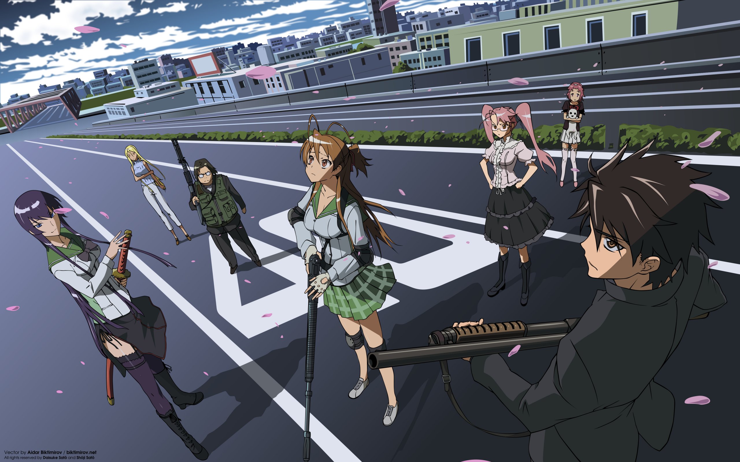 Wallpapers Manga High School of the dead 