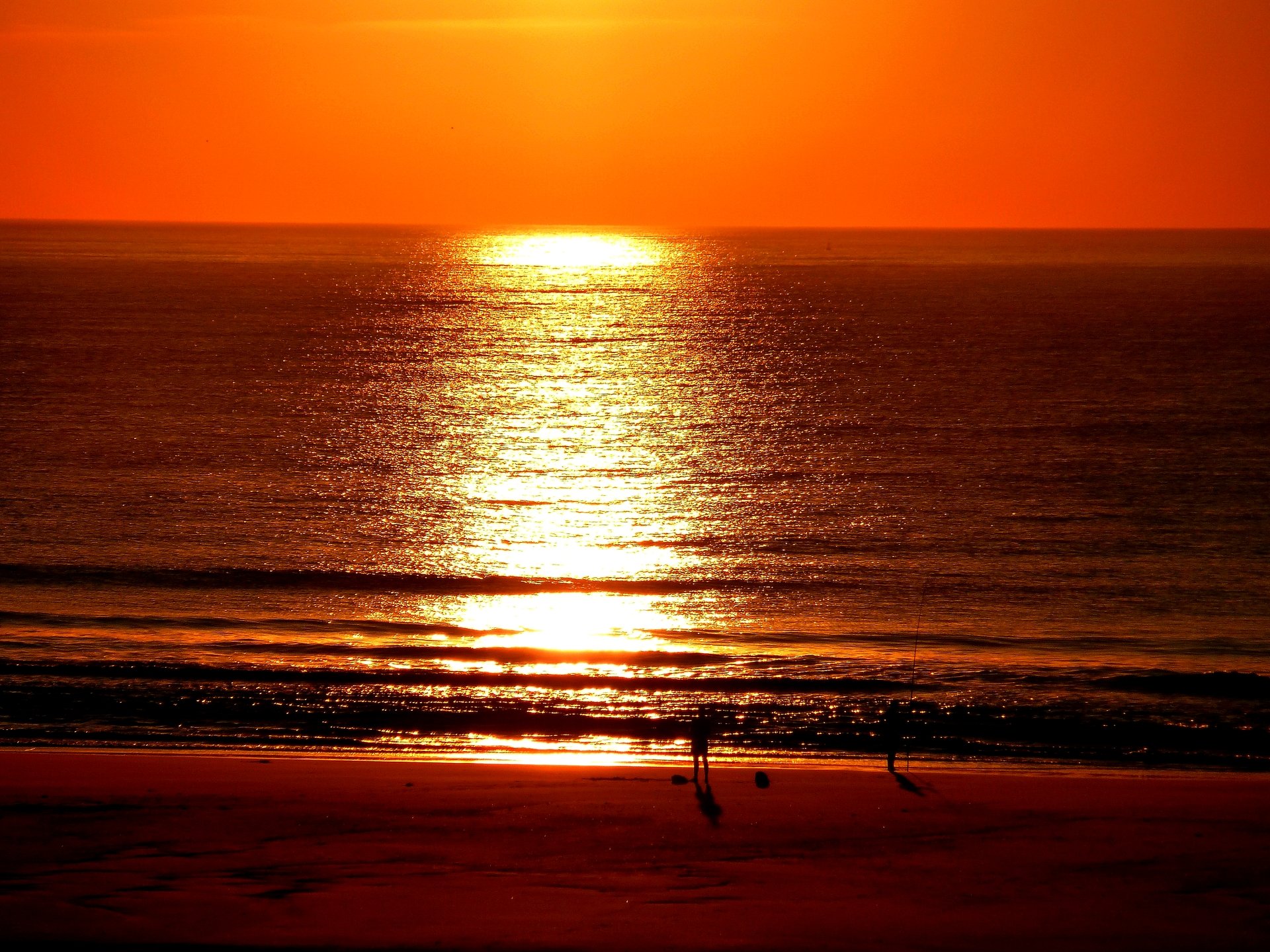 Fonds d'cran Nature Mers - Ocans - Plages Couch de soleil 3