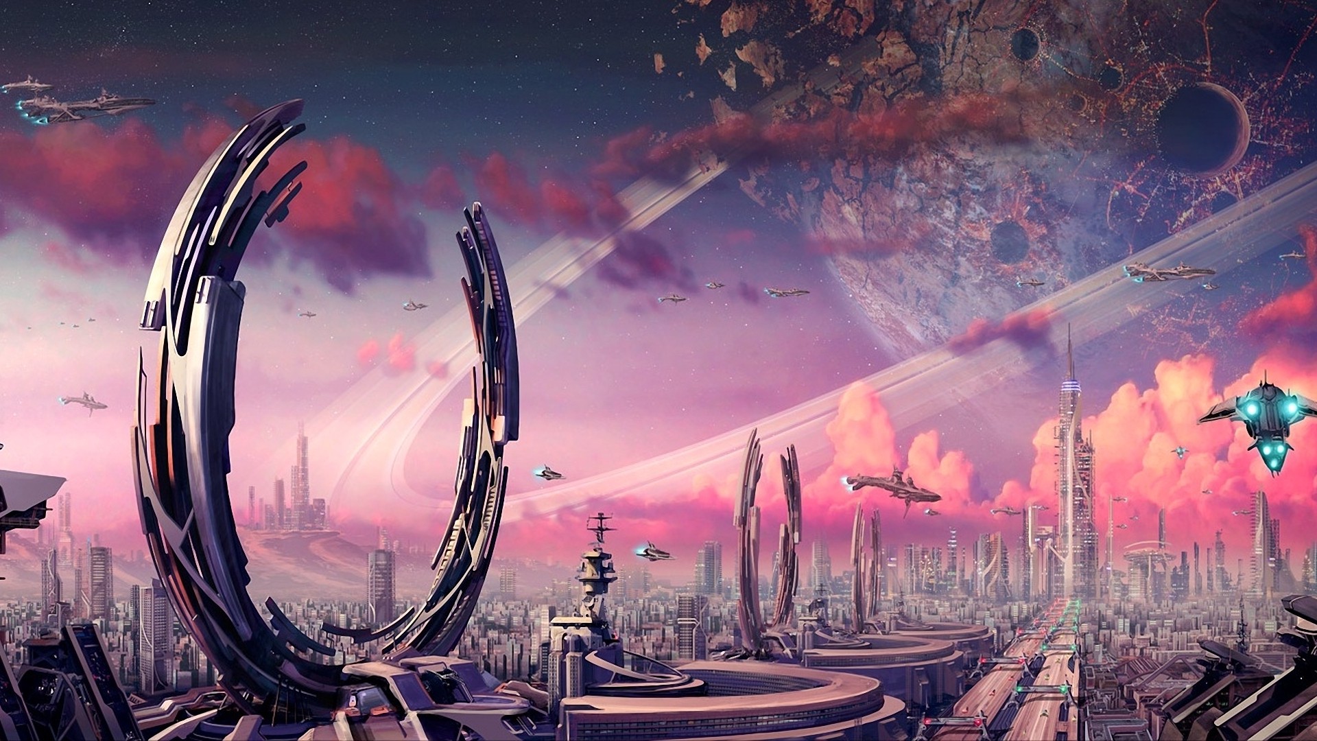 Fonds d'cran Fantasy et Science Fiction Paysages Futuristes 