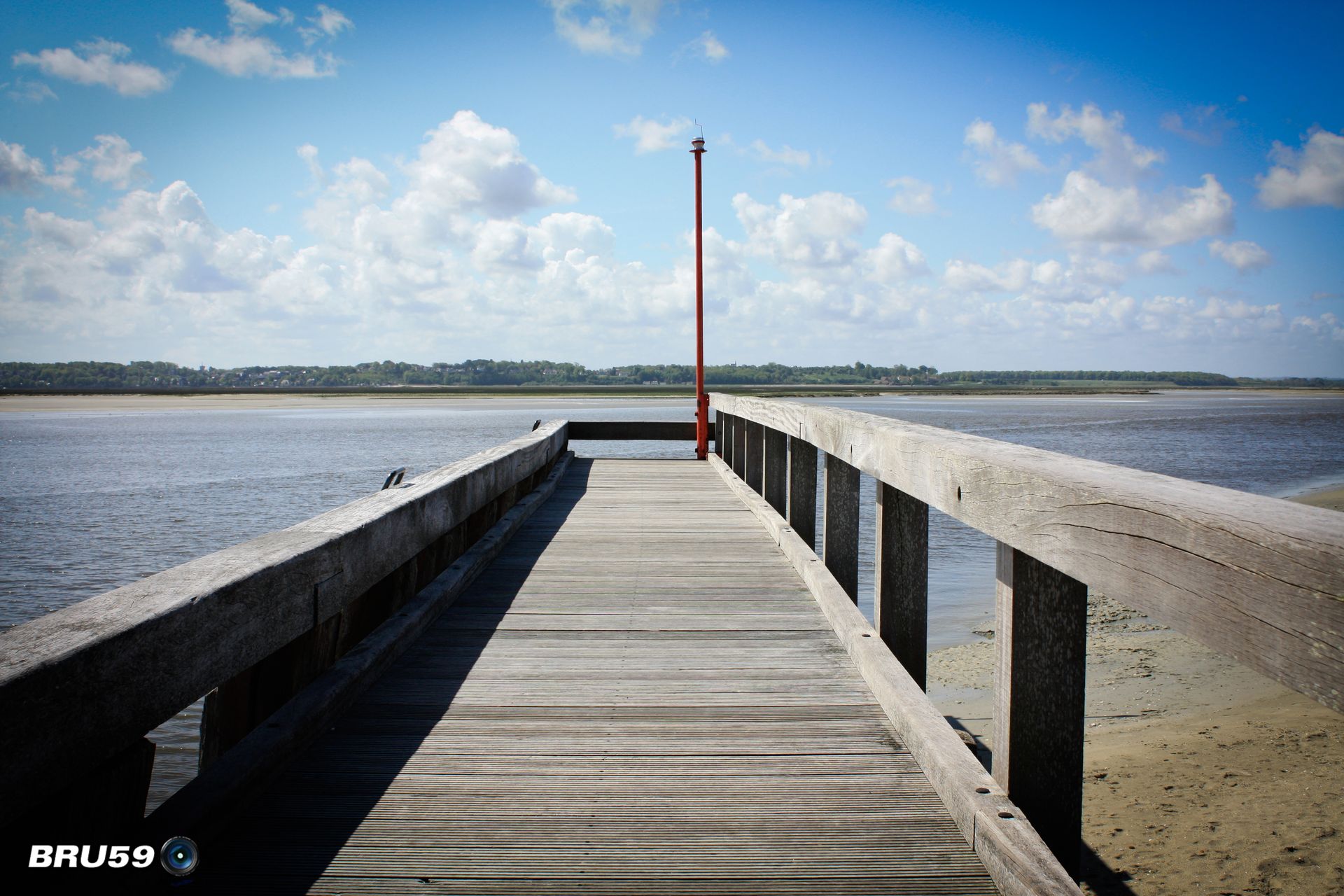 Fonds d'cran Voyages : Europe France > Picardie Le Crotoy - Ponton en bois