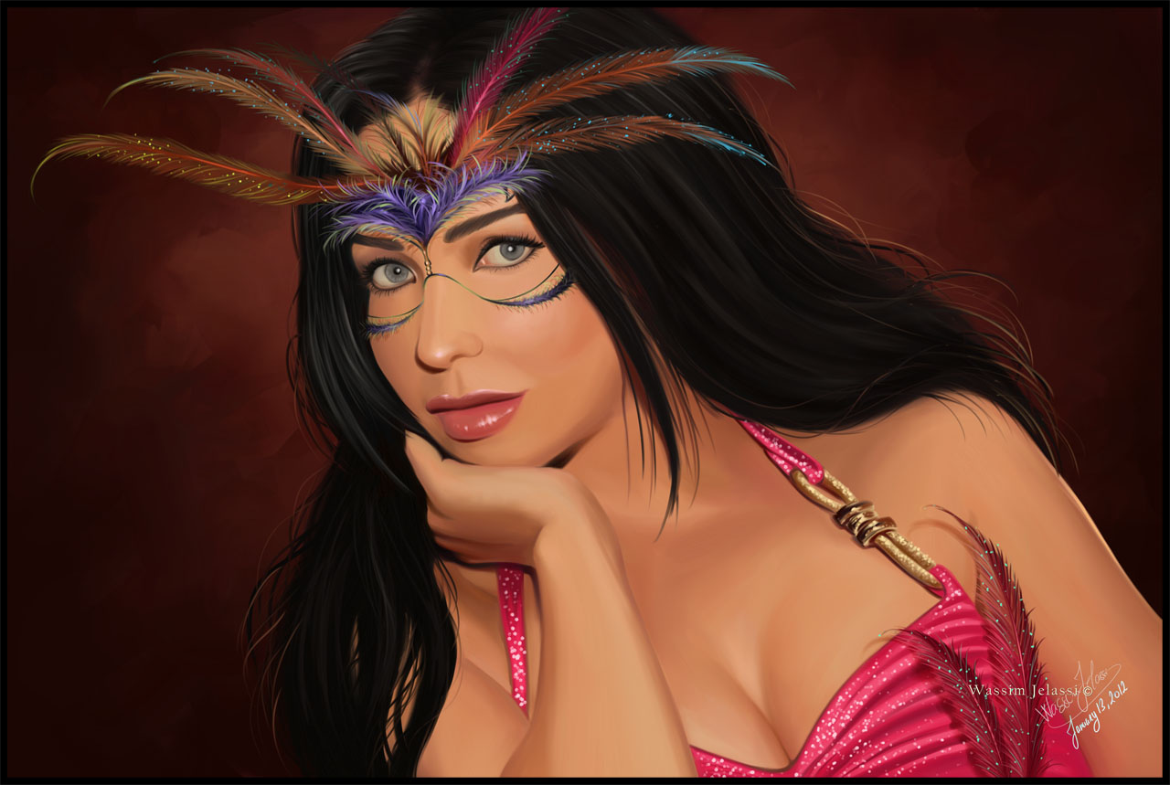 Wallpapers Digital Art Women - Femininity Mascarade