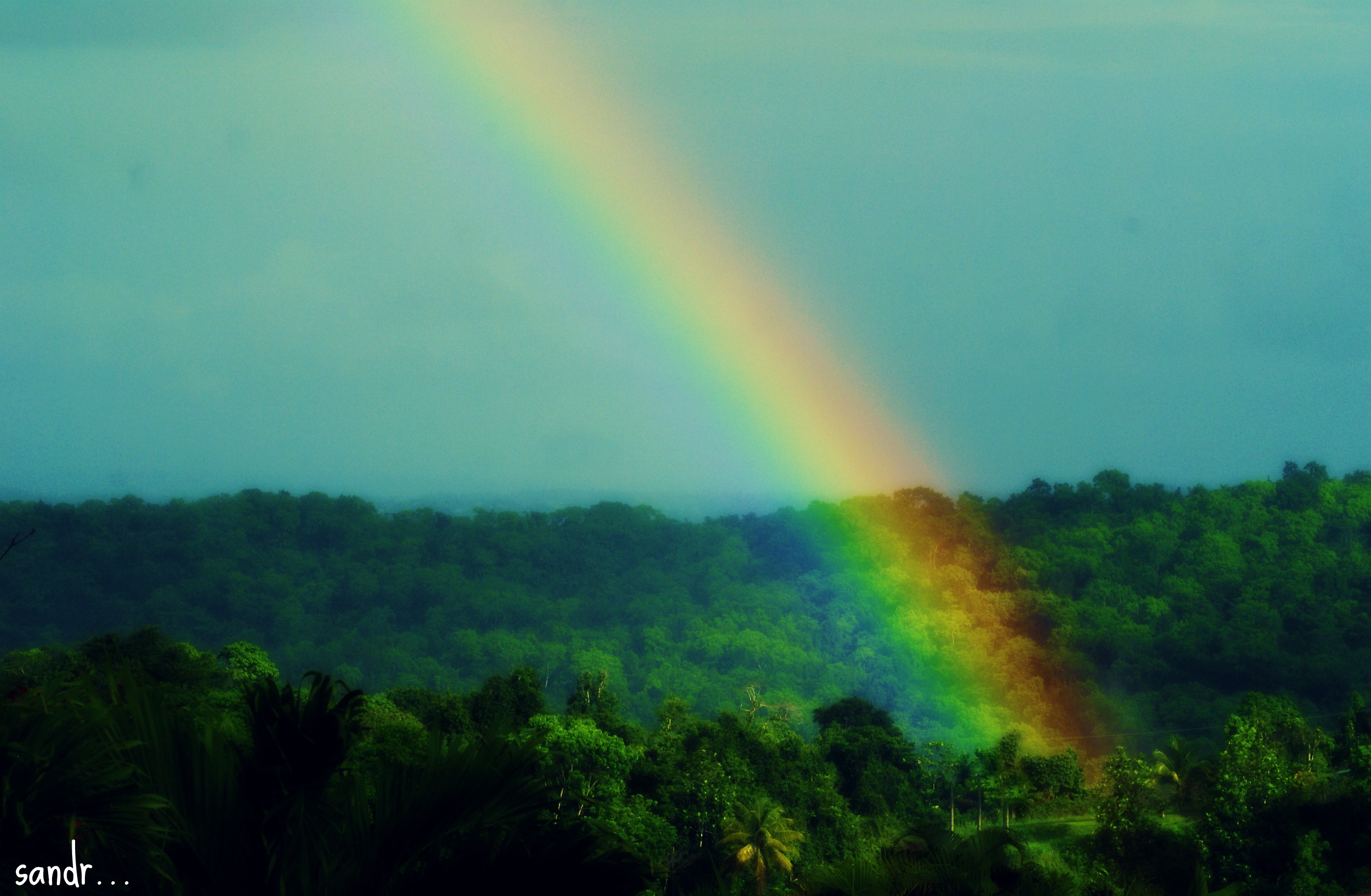 Wallpapers Nature Rainbows foot of the rainbow