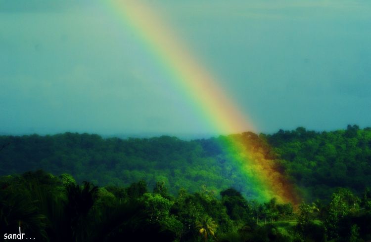 Wallpapers Nature Rainbows foot of the rainbow