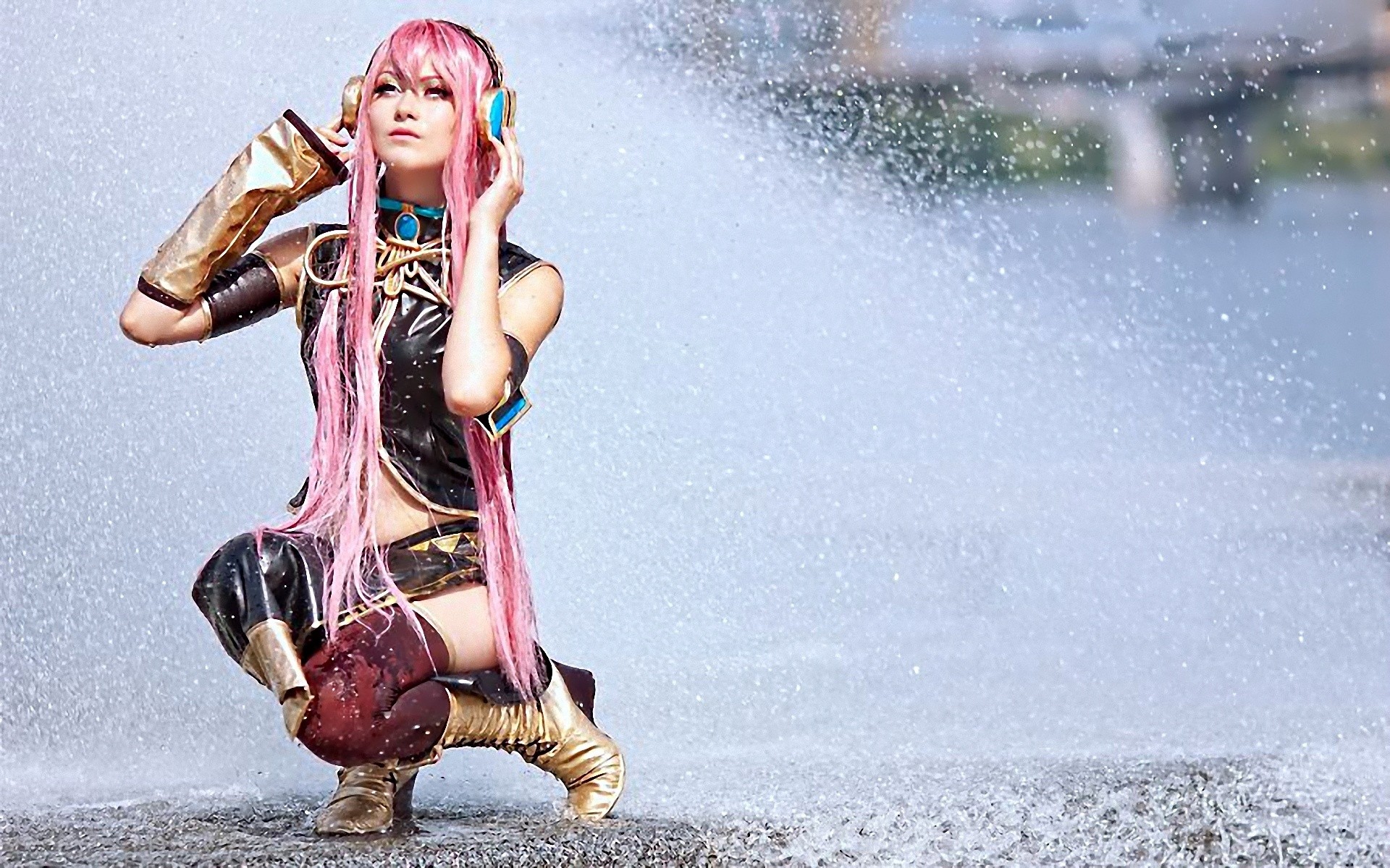 Wallpapers Celebrities Women Cosplay Vocaloid - Megurine Luka