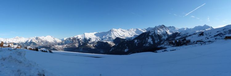 Wallpapers Nature Mountains Vue depuis la Station de ski de la Toussuire, Savoie