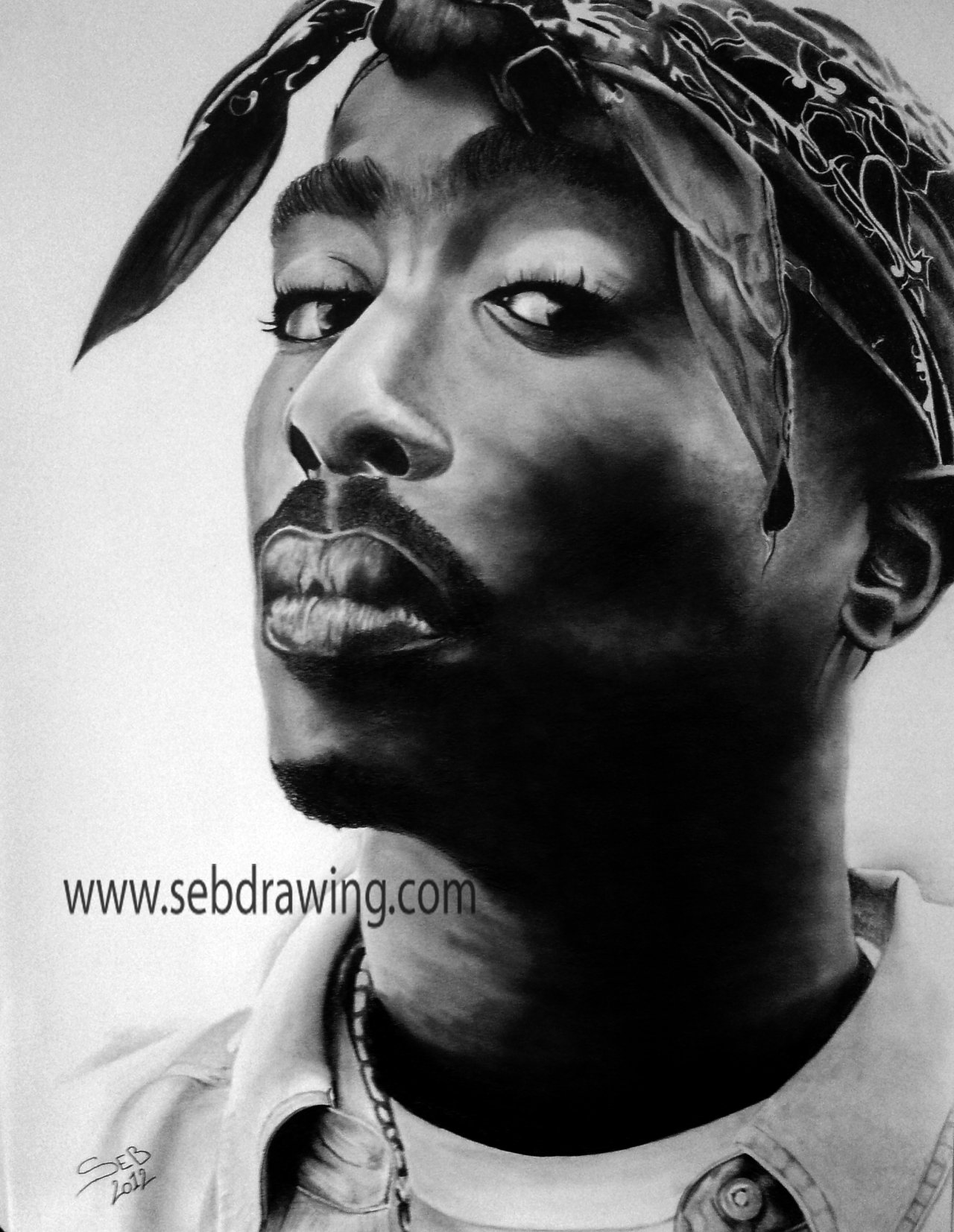 Fonds d'cran Art - Crayon Portraits TUPAC