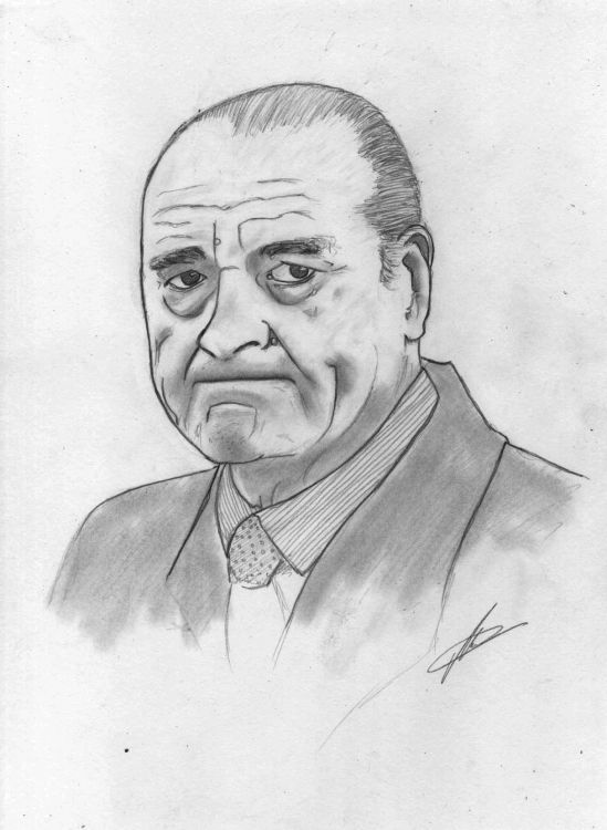 Fonds d'cran Art - Crayon Portraits Jacques Chirac