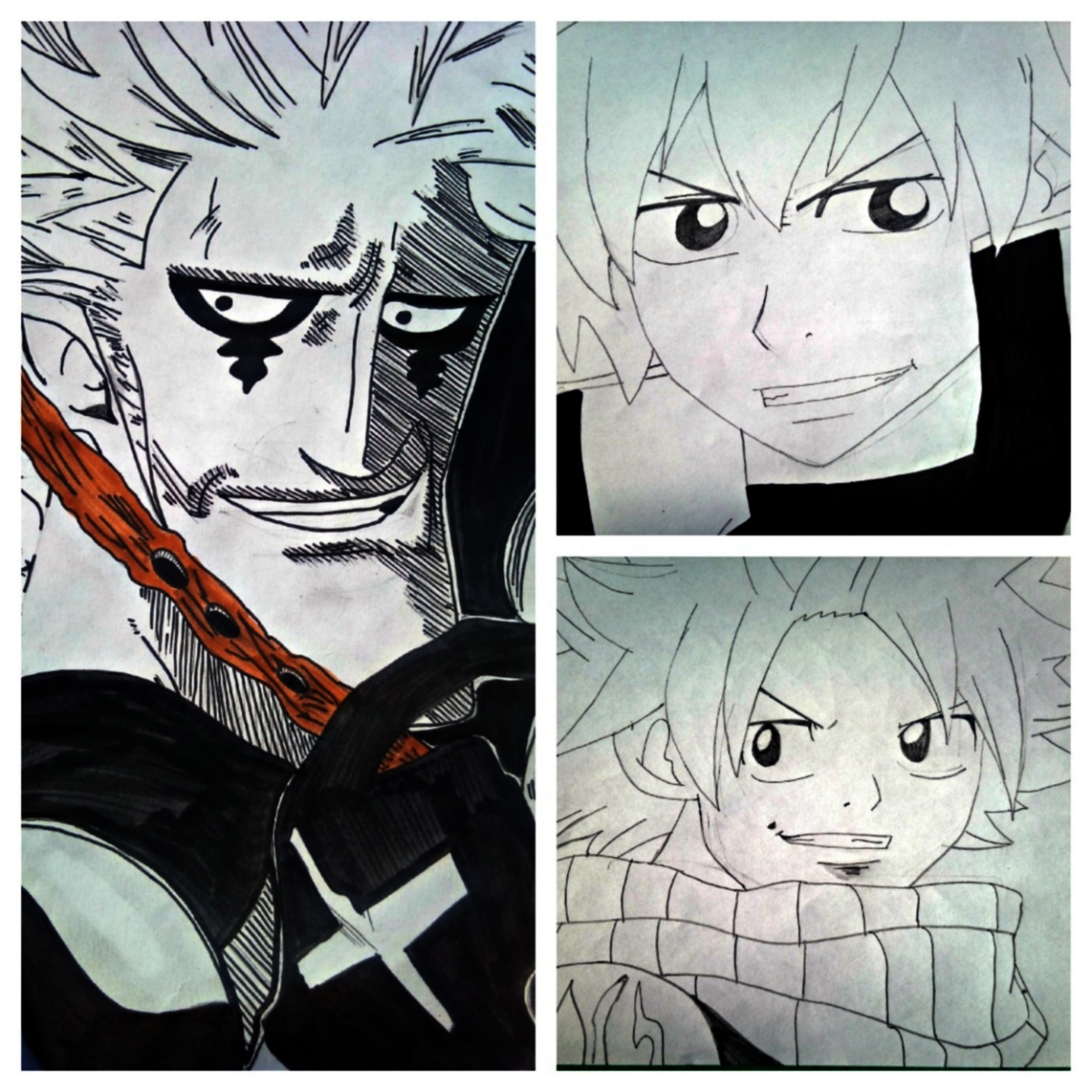 Fonds d'cran Art - Crayon Manga - Fairy Tail dessins fait avec quelques dificultes rencontrer .... mais j'ai reussit 