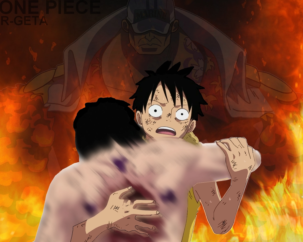 Fonds d'cran Manga One Piece Mort De Ace