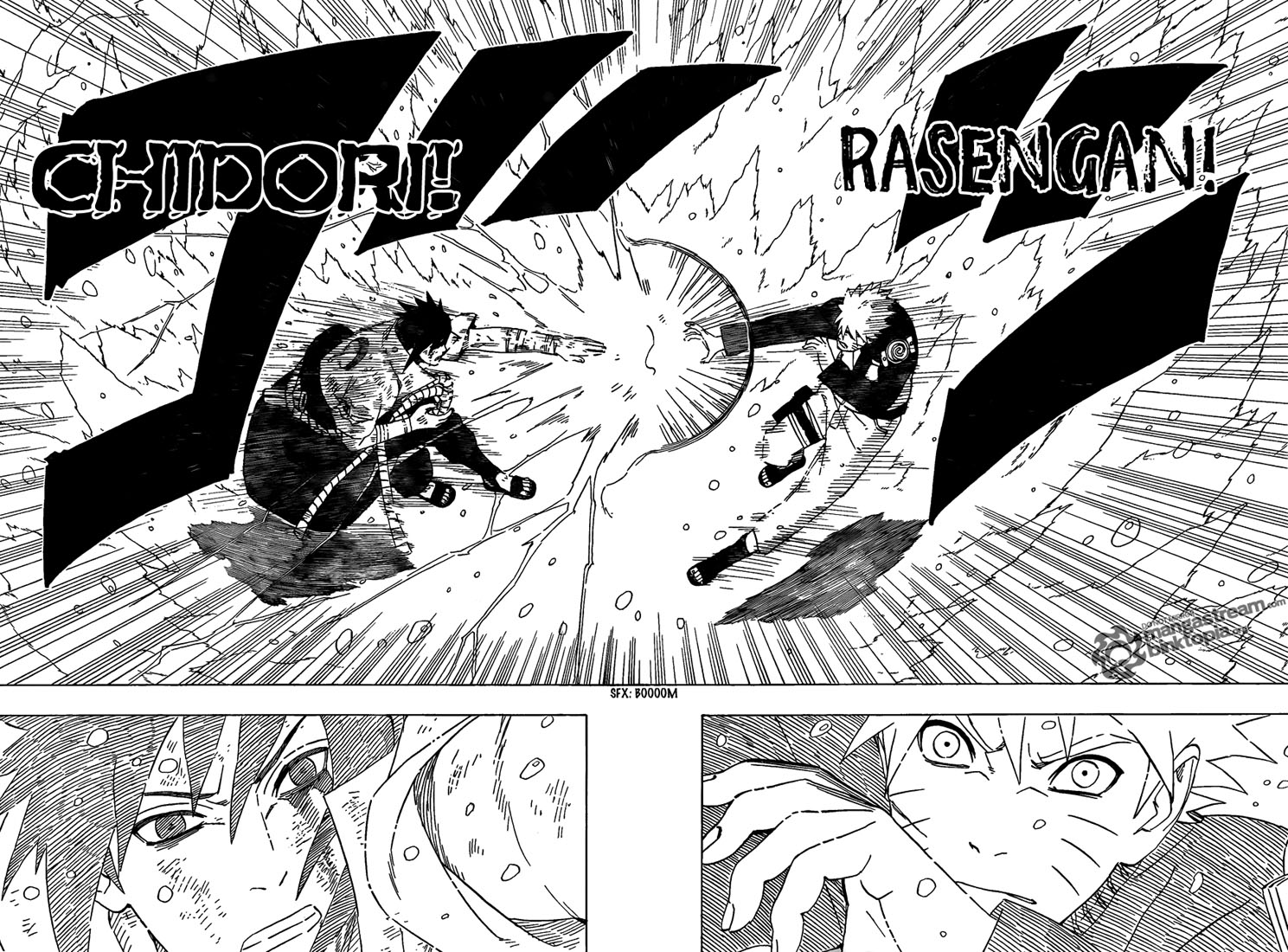 Fonds d'cran Manga Naruto Naruto VS Sasuke