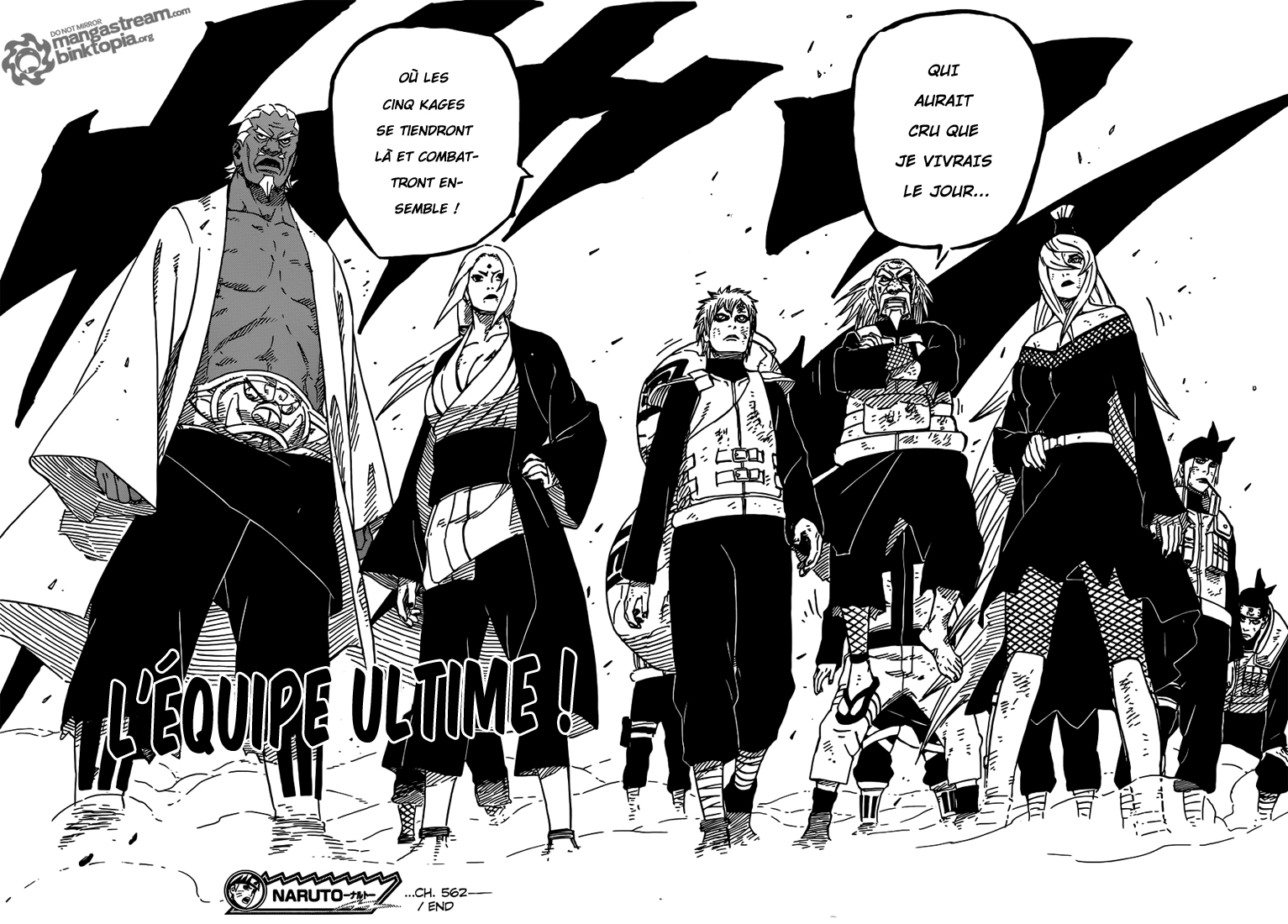 Fonds d'cran Manga Naruto Les 5 Kage