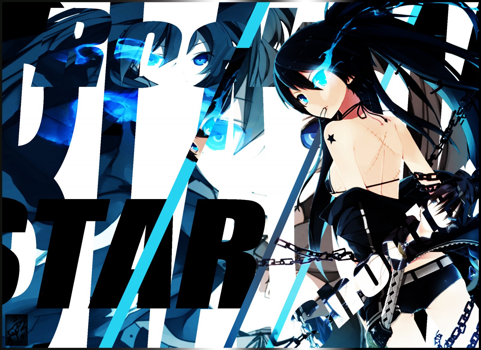 Fonds d'cran Manga Black Rock Shooter Black Star Rock Shooter 