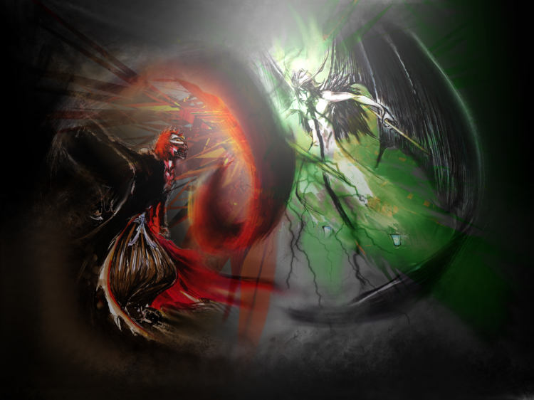 Fonds d'cran Manga Bleach Ichigo_VS_Ulquiorra