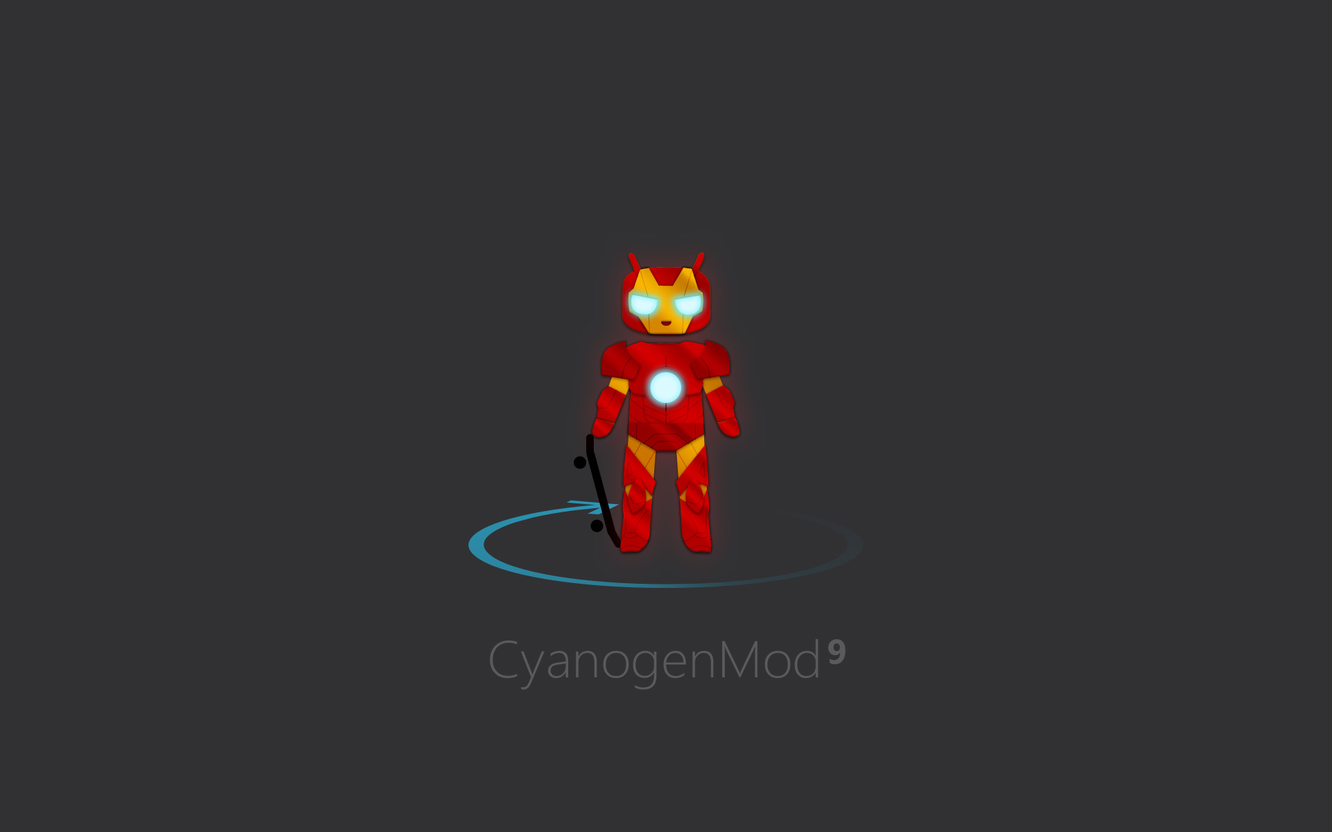 Fonds d'cran Informatique Android Cid (CyanogenMod 9) = iron man ? oO