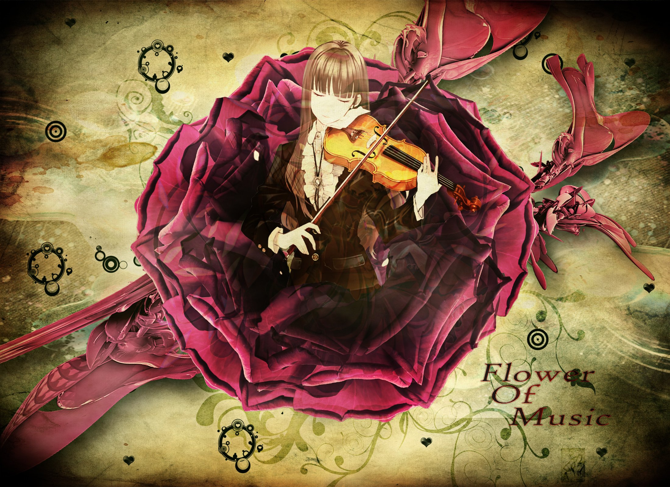 Wallpapers Manga Miscellaneous flower of music 