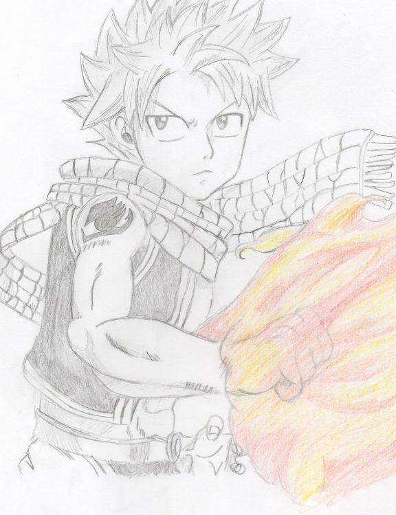 Fonds d'cran Art - Crayon Manga - Divers Natsu