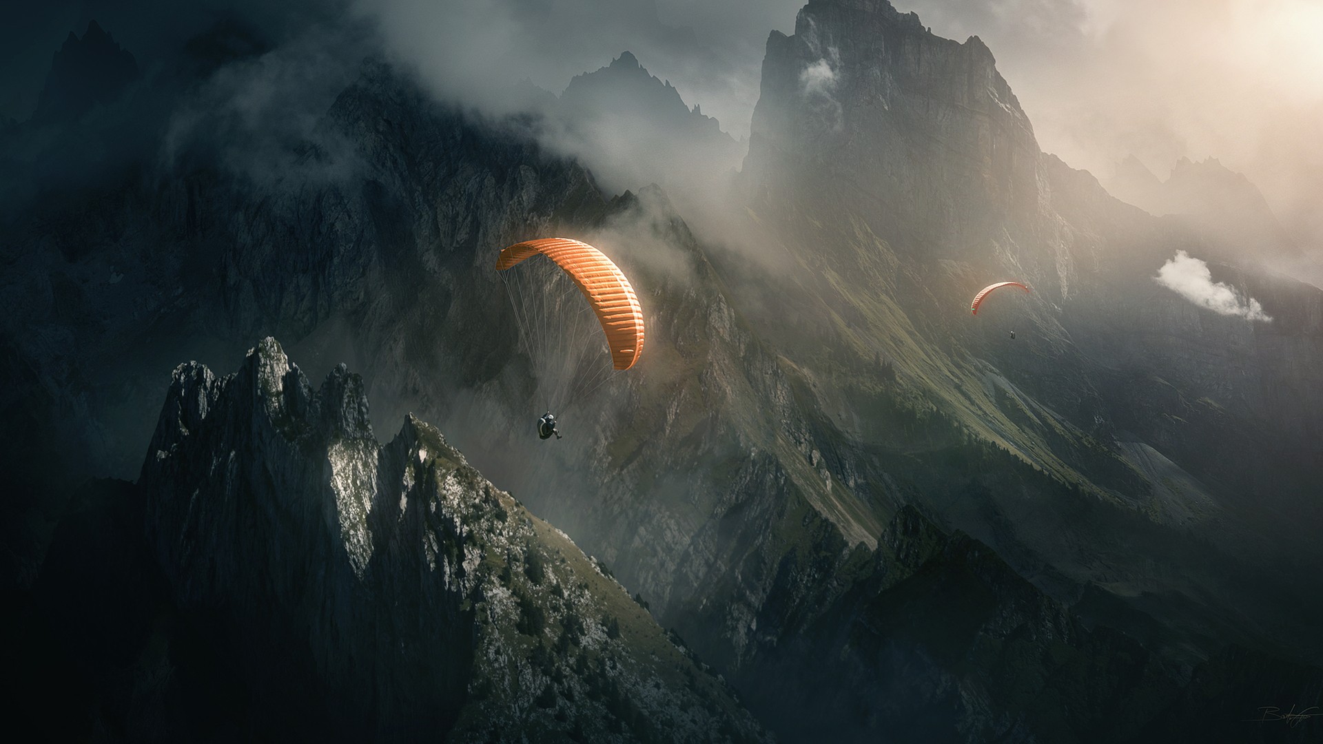 Wallpapers Sports - Leisures Paragliding 