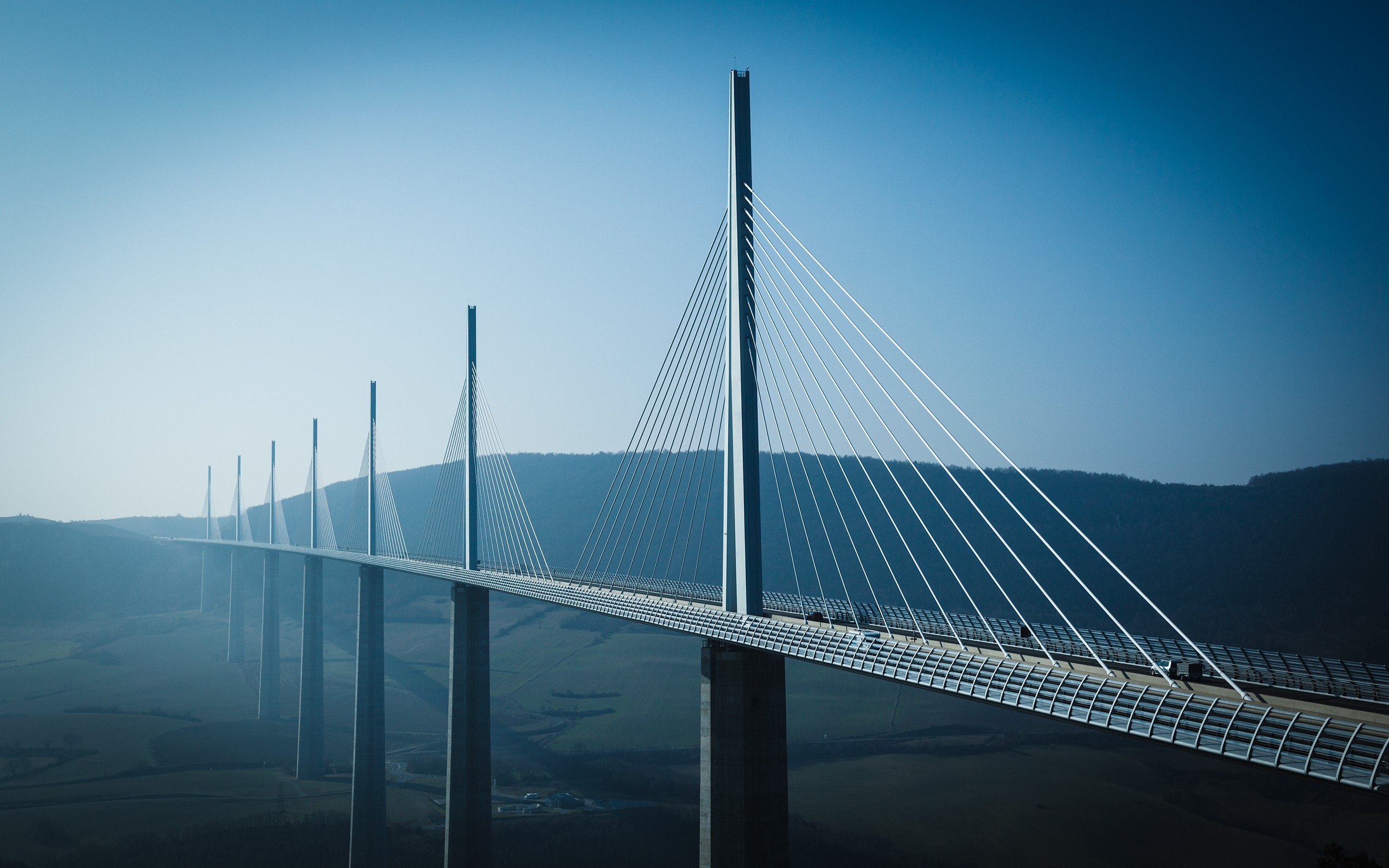 Wallpapers Constructions and architecture Bridges - Aqueduct Viaduc de Millau