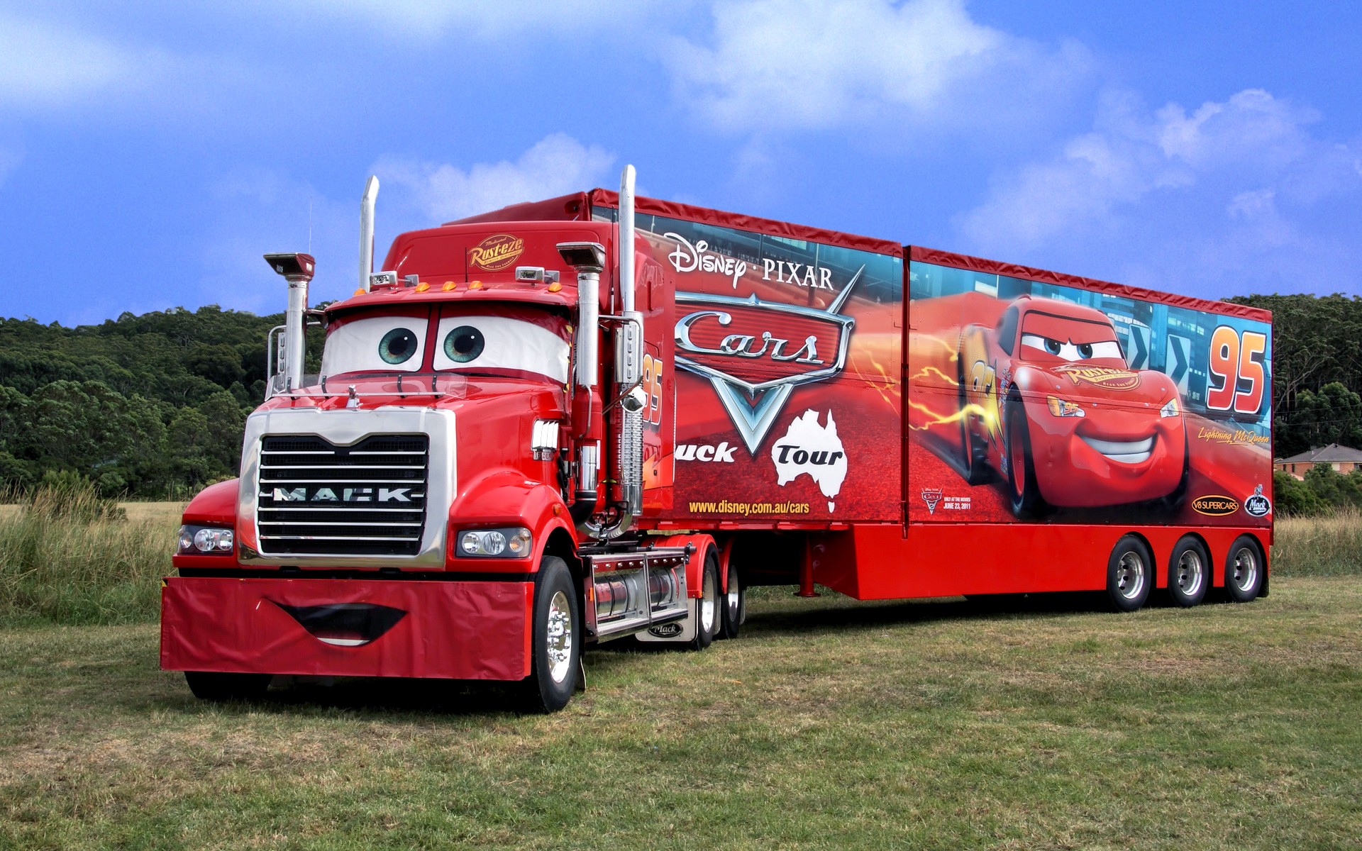 Wallpapers Cartoons Cars 1 and 2 MACK CARS REAL TRUCK