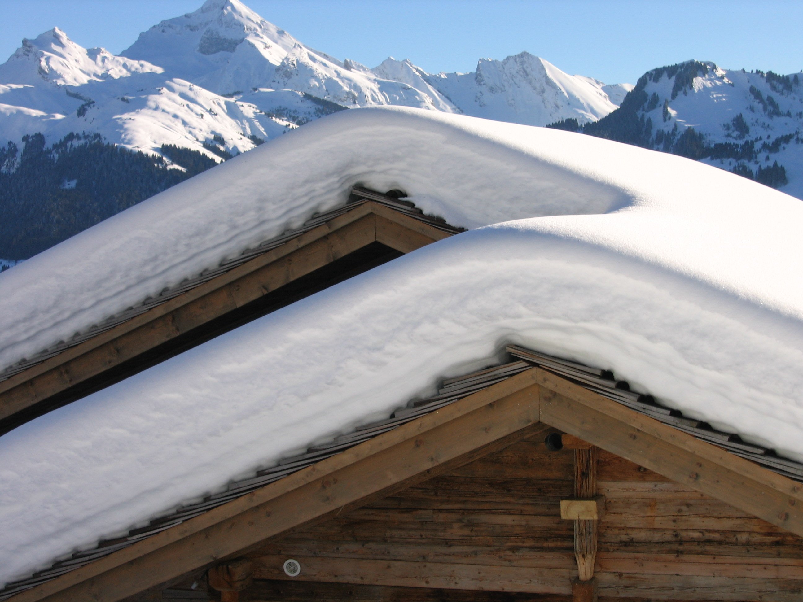 Wallpapers Nature Mountains chalet sous la neige