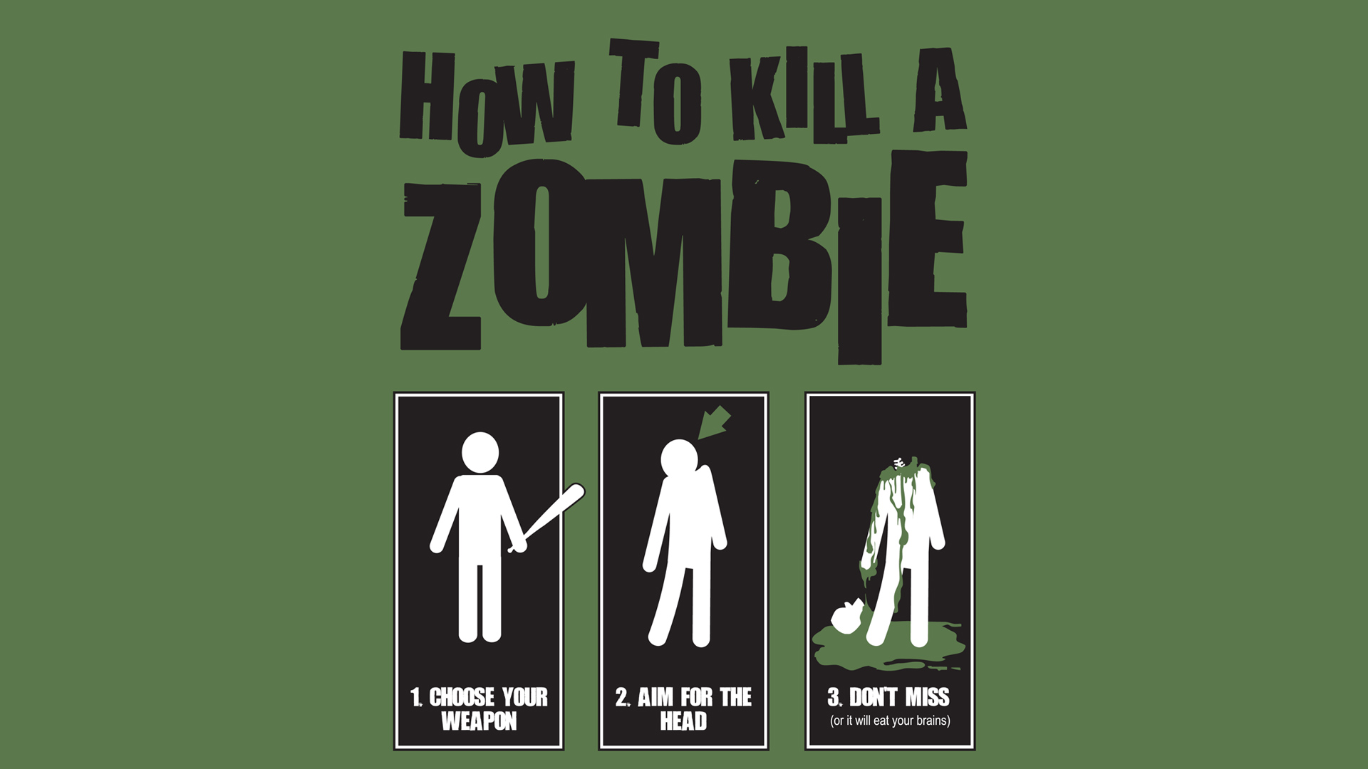 Fonds d'cran Fantasy et Science Fiction Zombies et Momies How to kill a zombie