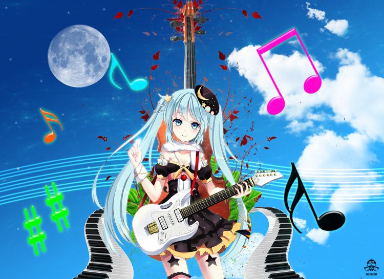 Fonds d'cran Manga Vocalods music paradise