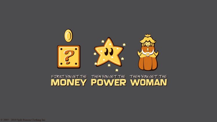 Fonds d'cran Jeux Vido Mario Mario : money power woman