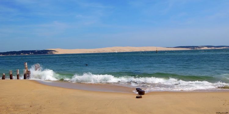 Wallpapers Nature Seas - Oceans - Beaches Vue sur la Dune du Pilat depuis le Cap-ferret