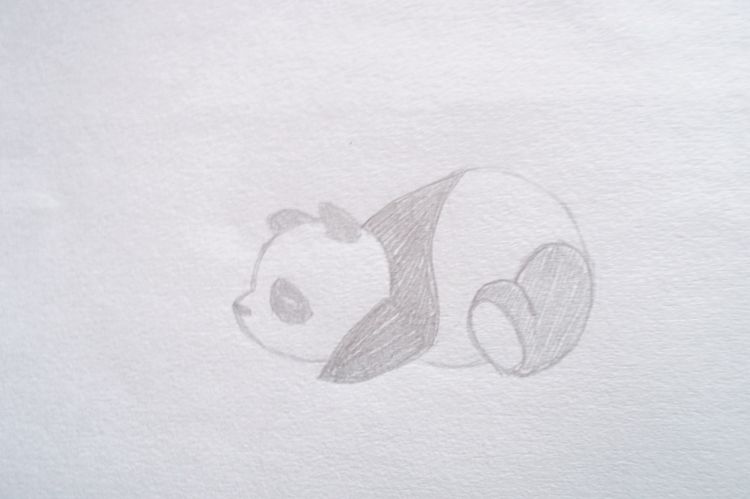 Wallpapers Art - Pencil Animals - Pandas Wallpaper N306248