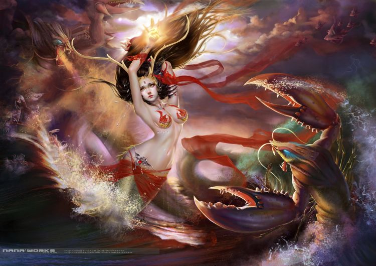 Wallpapers Digital Art Fantasy la petite sirene a bien grandi.