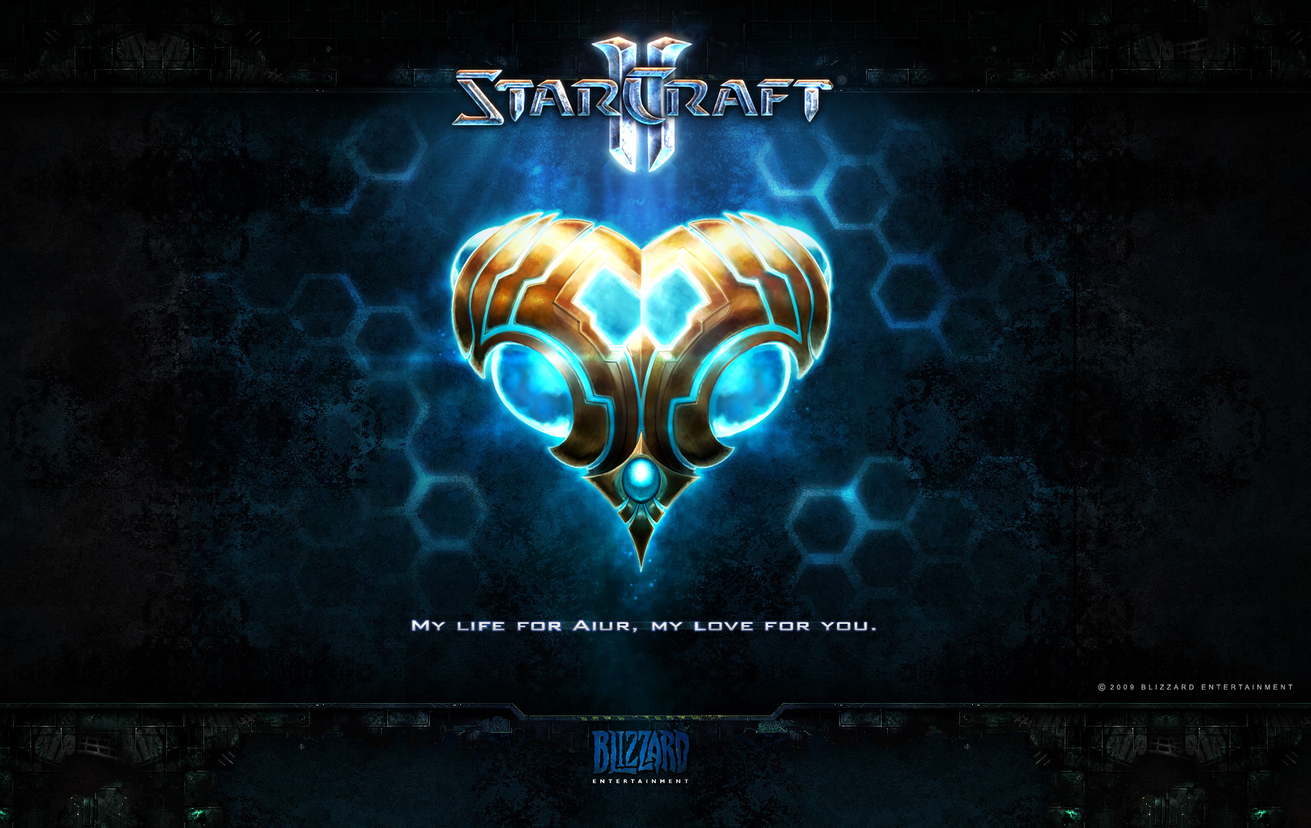 Fonds d'cran Jeux Vido Starcraft 2 Saint Valentin protoss