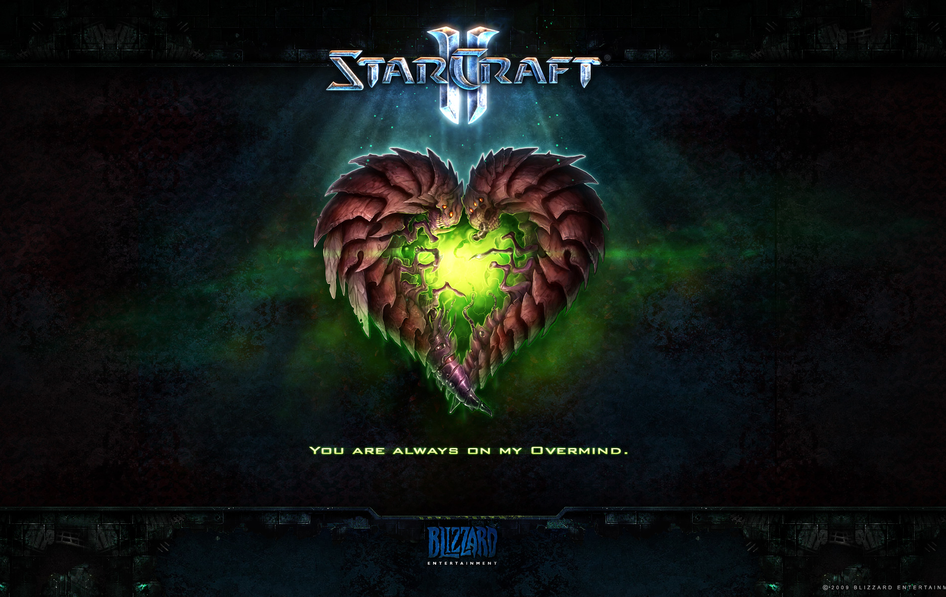 Fonds d'cran Jeux Vido Starcraft 2 Saint Valentin Zerg