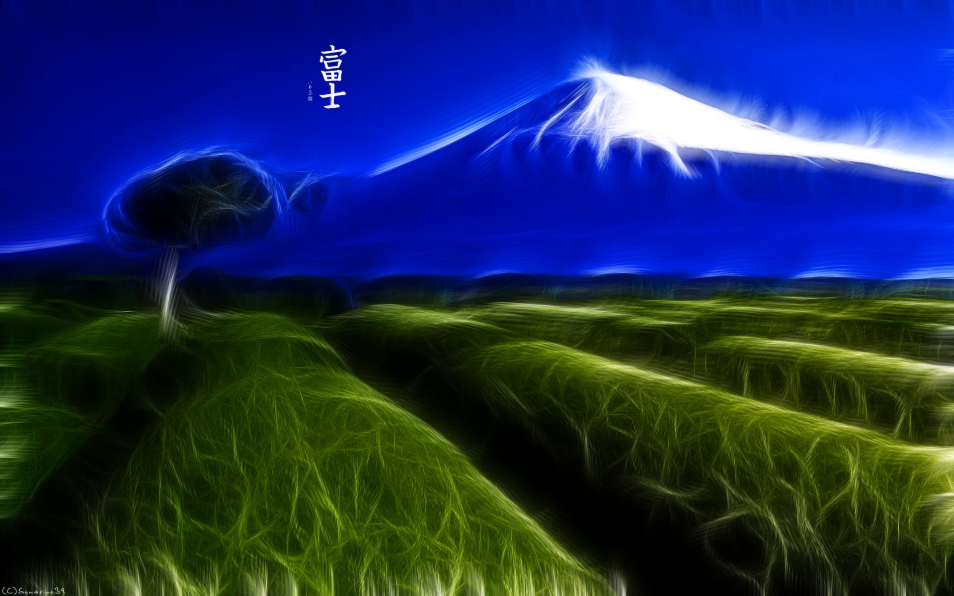 Fonds d'cran Art - Numrique Nature - Paysages Mont fuji