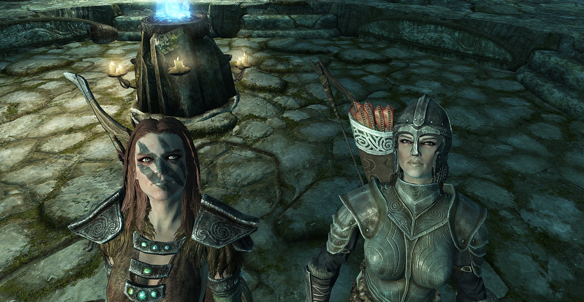 Fonds d'cran Jeux Vido The Elder Scrolls V: Skyrim Aela et Lydia