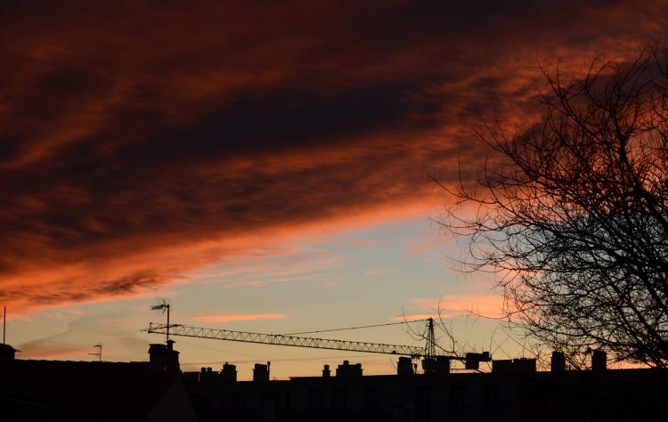 Fonds d'cran Nature Couchers et levers de Soleil Wolke