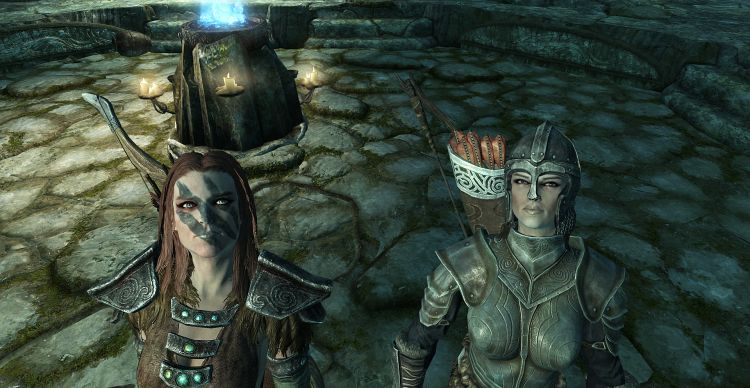 Fonds d'cran Jeux Vido The Elder Scrolls V: Skyrim Aela et Lydia