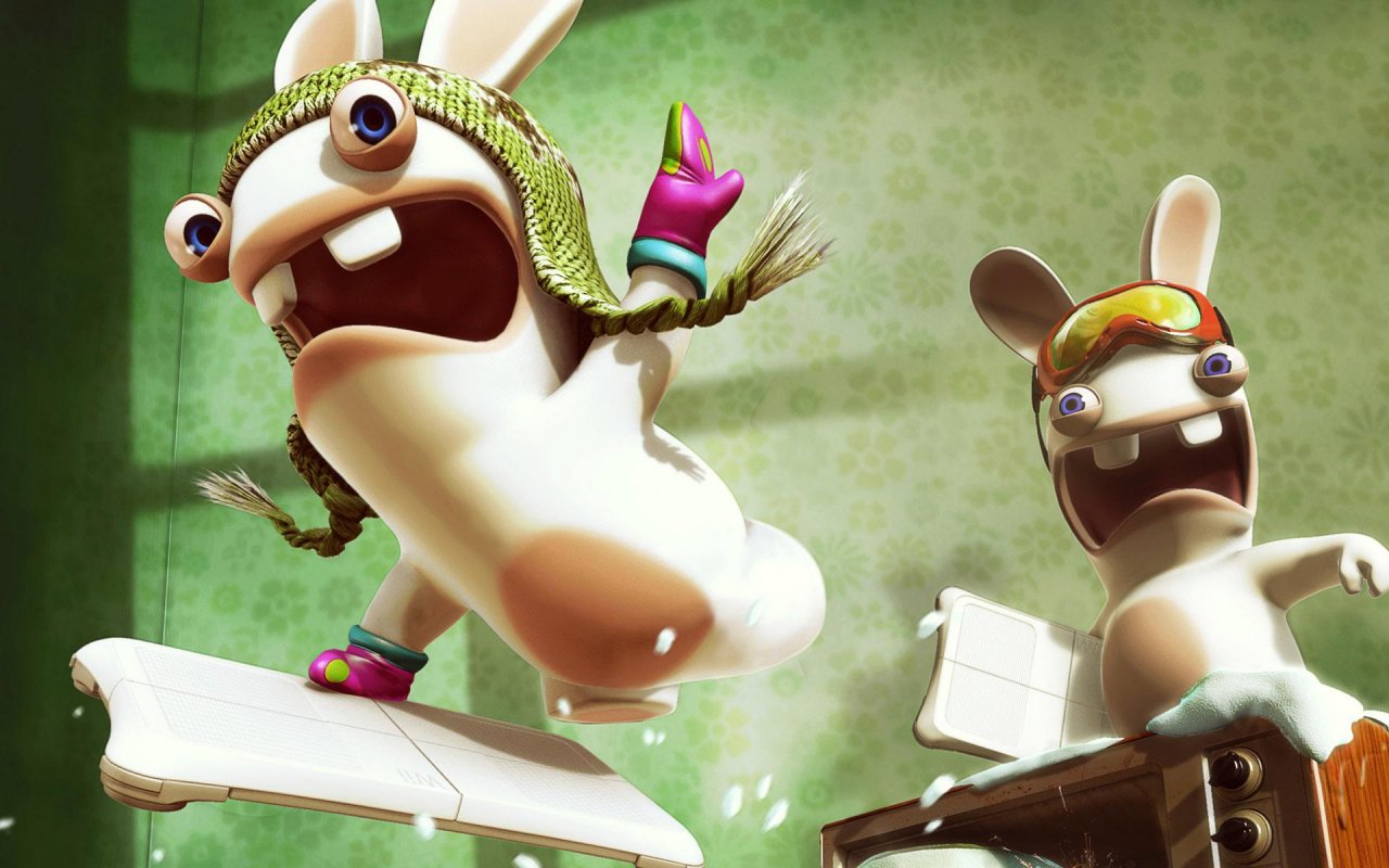 Fonds d'cran Jeux Vido Rayman contre les Lapins ENCORE plus Crtins 