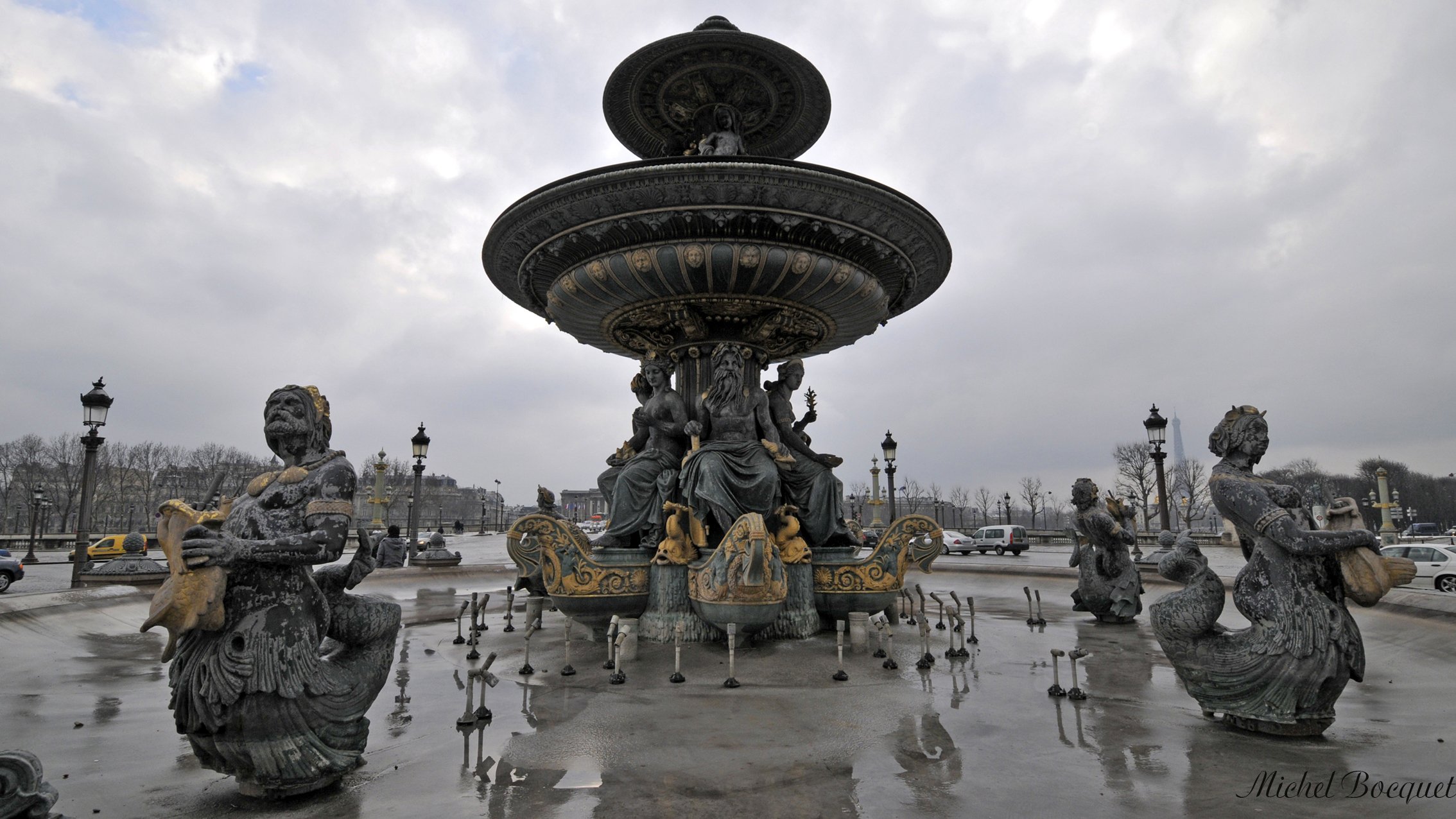 Wallpapers Constructions and architecture Fountains - Water Jets Une fontaine  Paris