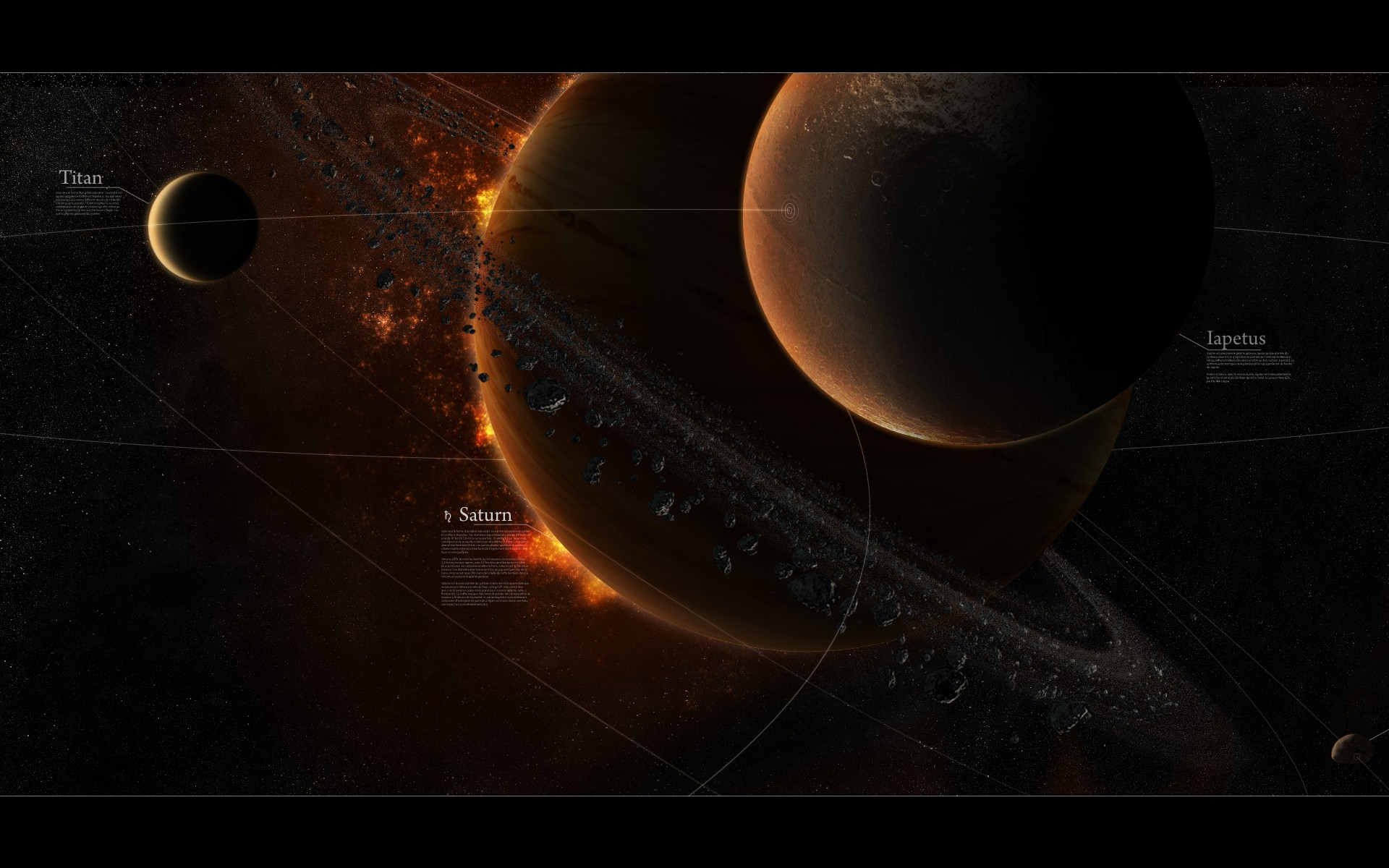 Wallpapers Digital Art Space - Universe Saturne