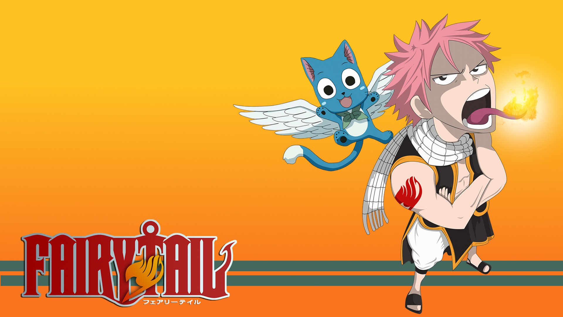 Wallpapers Manga Fairy Tail Happy et Natsu