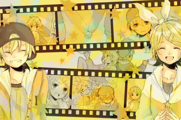 Wallpapers Manga Vocalods Rin and Len