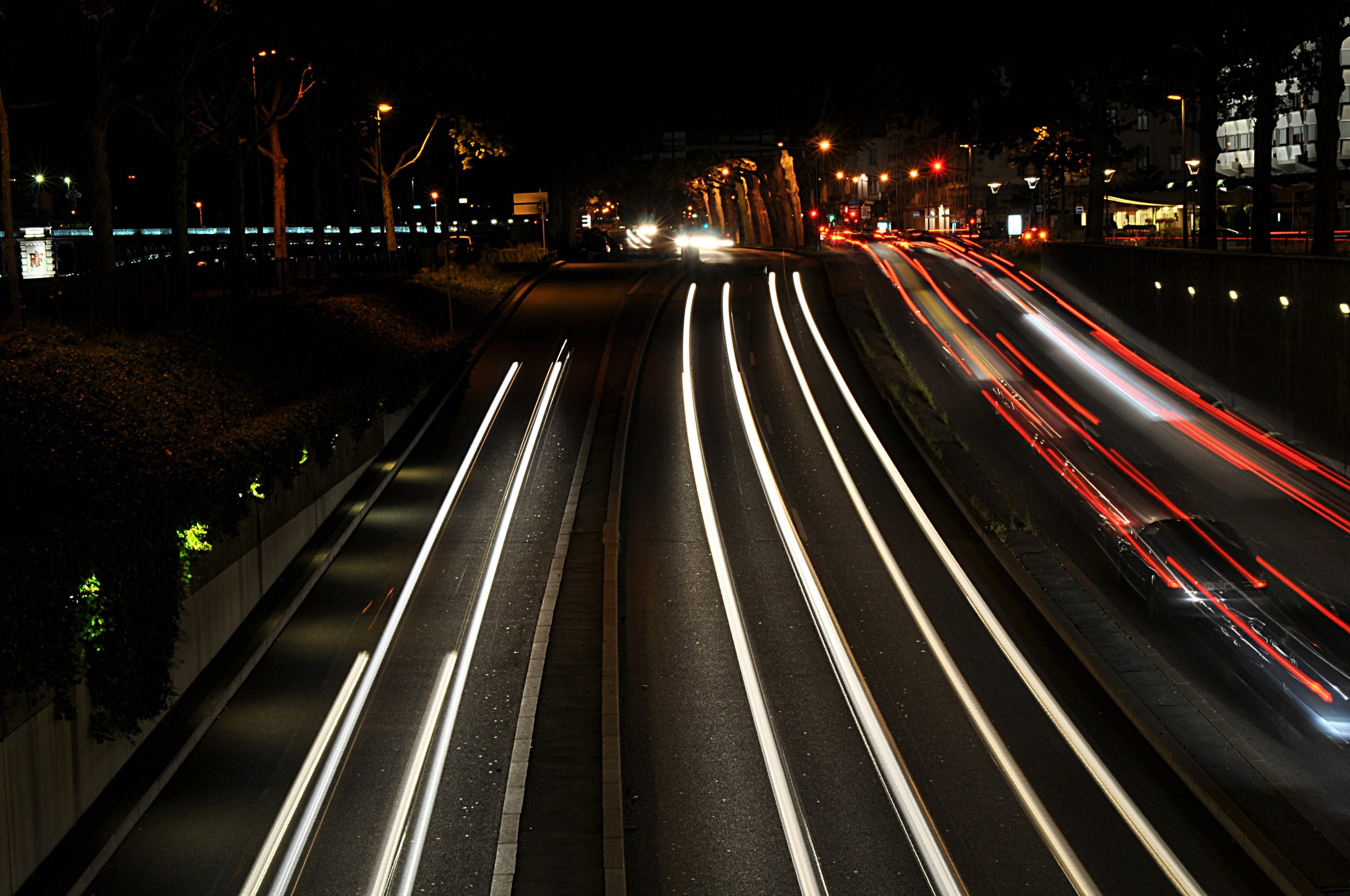 Fonds d'cran Constructions et architecture Routes - Autoroutes La vie de nuit  Lyon