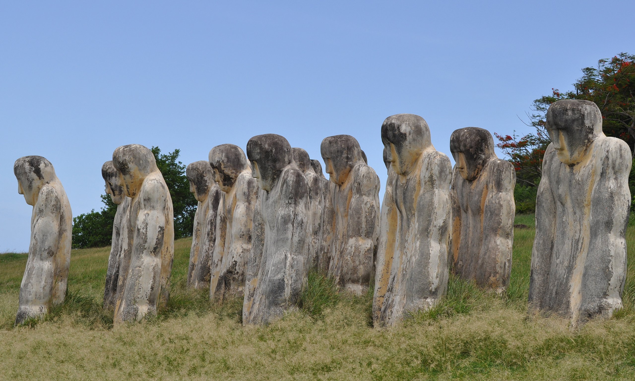 Wallpapers Constructions and architecture Statues - Monuments Mmorial Anse Caffard (Martinique)