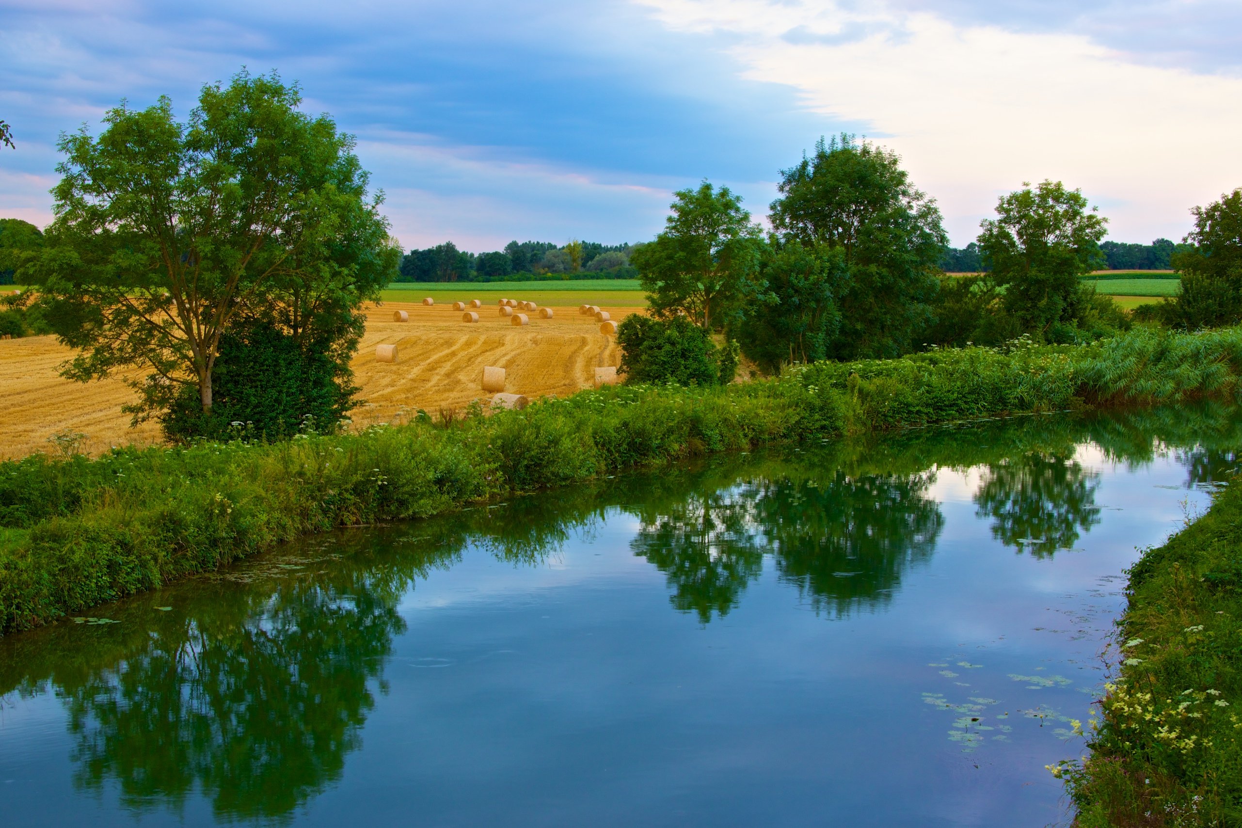 Wallpapers Nature Canals Canal campagne