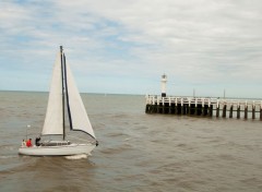  Nature Vue sur l'estacade de Nieuwpoort