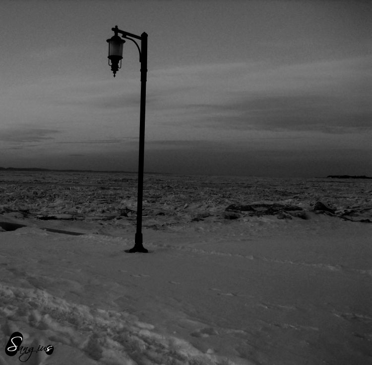 Fonds d'cran Nature Noir et Blanc Vue sur le Saint-Laurent