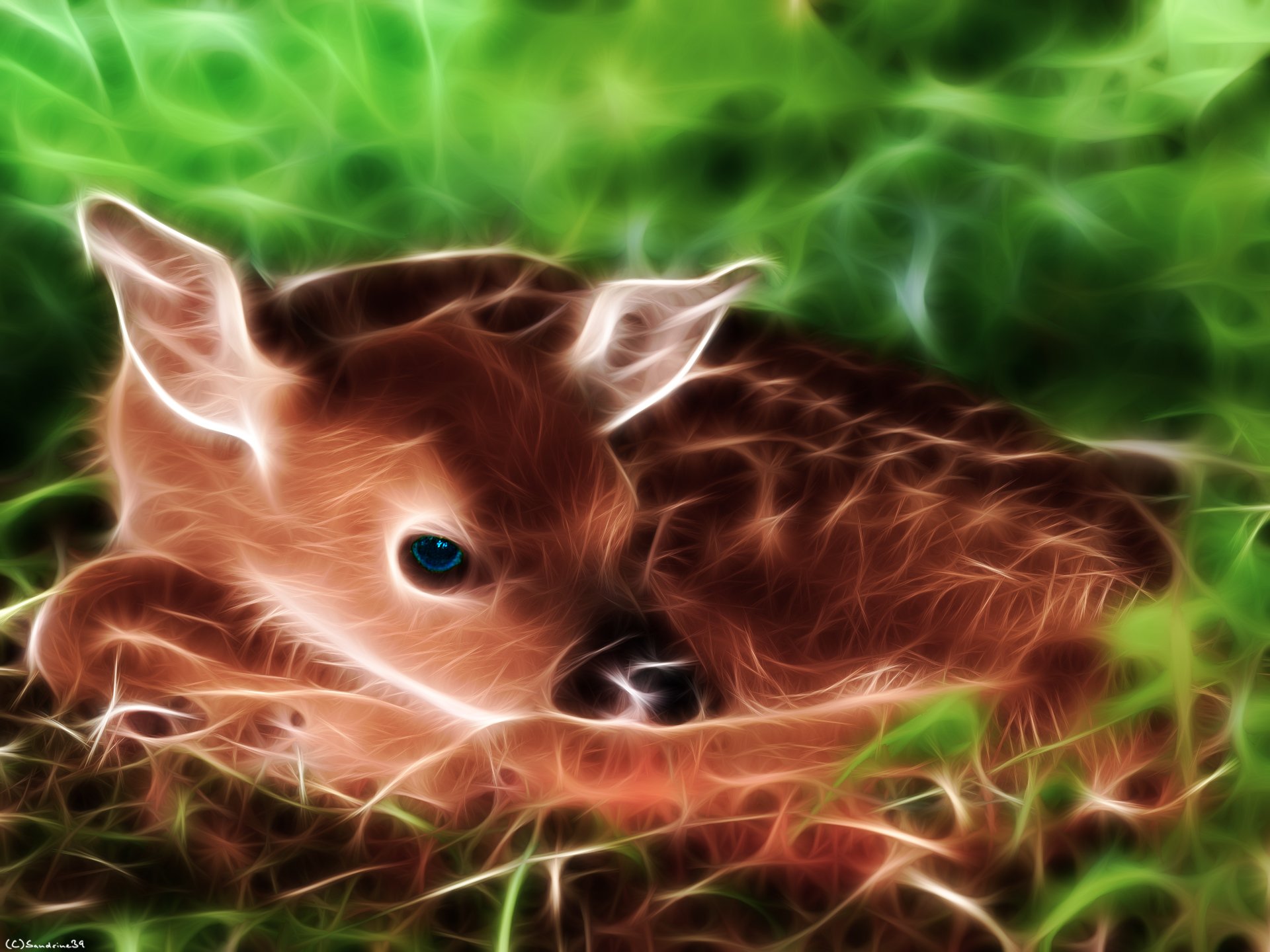 Fonds d'cran Art - Numrique Animaux Bambi