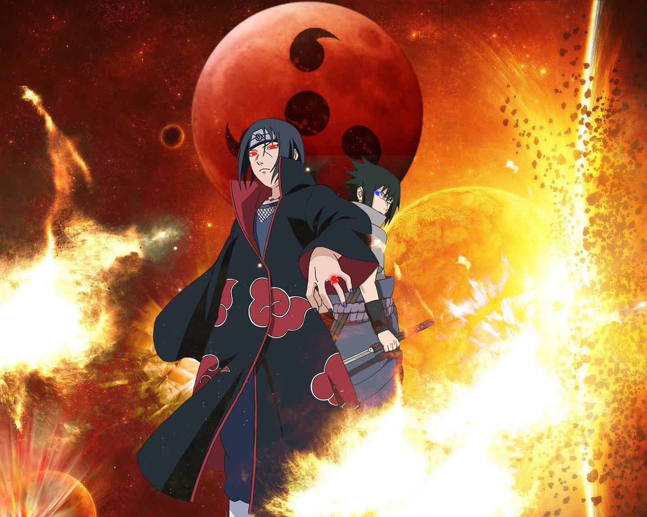 Fonds d'cran Manga Naruto sasuke et itachi